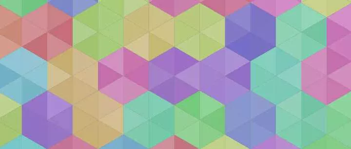 html5 canvas彩色六角菱形拼接背景图案特效 - 项目资源网