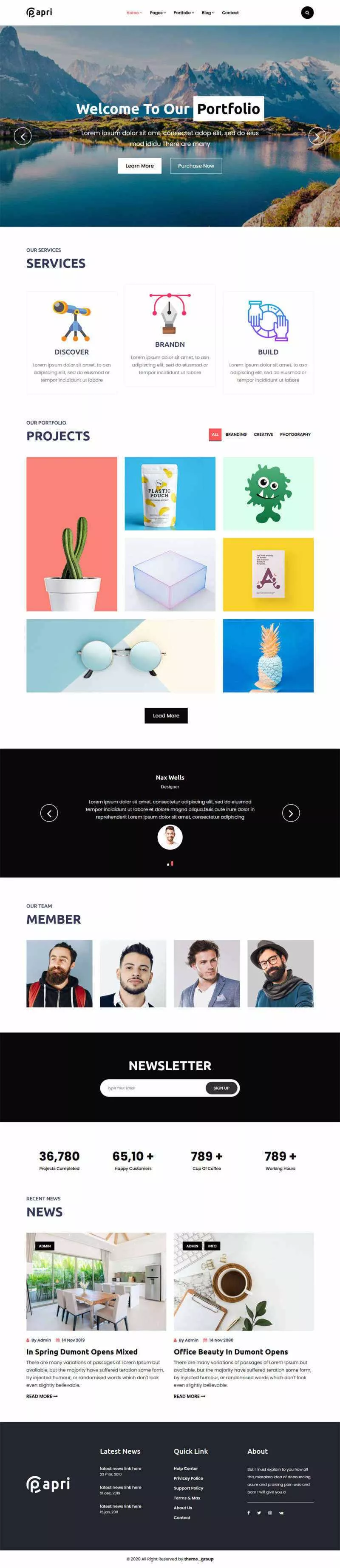 bootstrap多功能的企业介绍展示html5模板 - 项目资源网