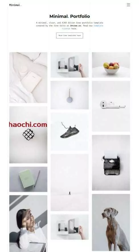 设计服务公司作品宣传网站HTML模板 - 项目资源网