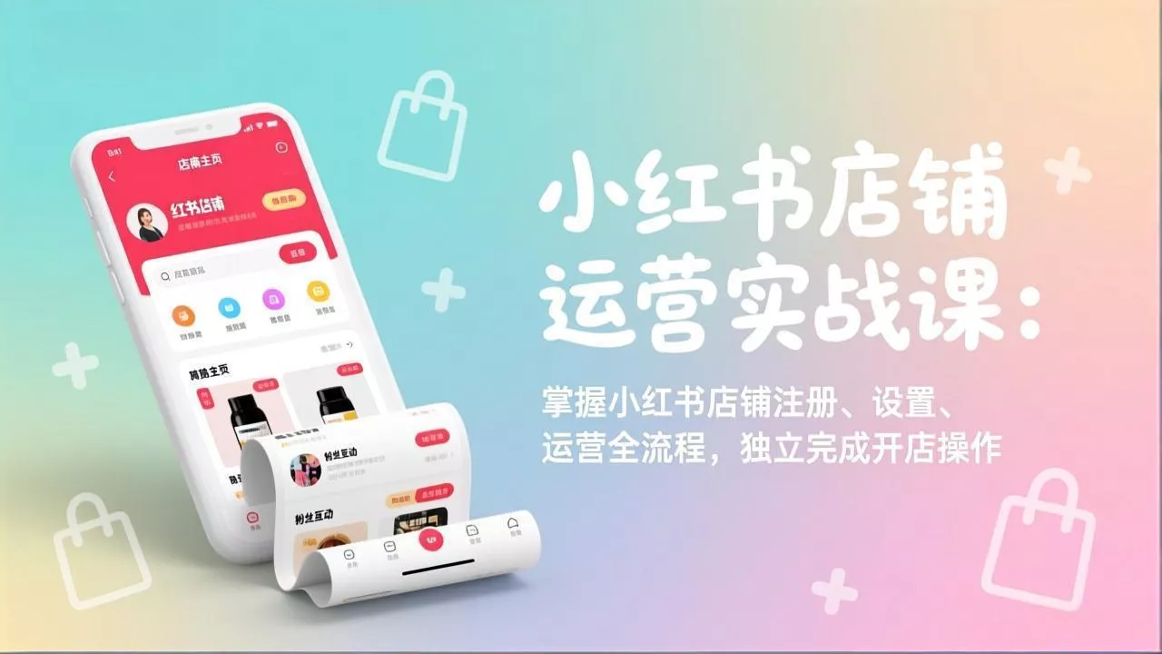 小红书店铺运营实战课:掌握小红书店铺注册、设置、运营全流程,独立完成开店操作 小红书店铺运营实战课:掌握小红书店铺注册、设置、运营全流程,独立完成开店操作
