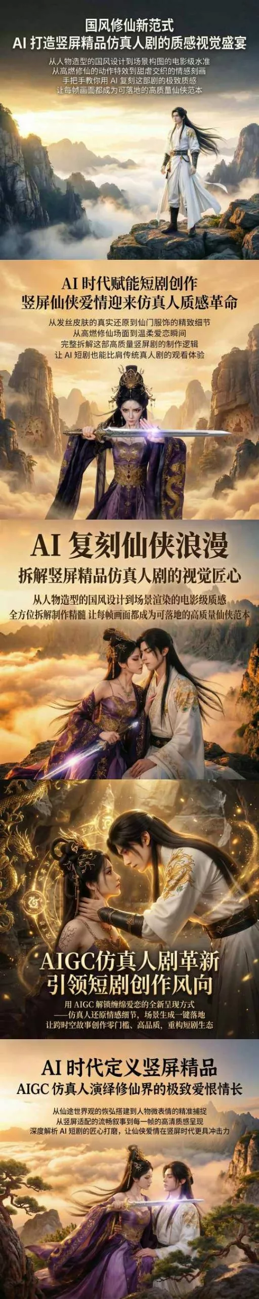 AIGC仿真人《合欢宗》短剧教学,用AIGC解锁缠绵爱恋的全新呈现方式,让跨时空故事创作零门槛、高品质,重构短剧生态 AIGC仿真人《合欢宗》短剧教学,用AIGC解锁缠绵爱恋的全新呈现方式,让跨时空故事创作零门槛、高品质,重构短剧生态