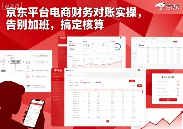 京东平台电商财务对账实操，告别加班，搞定核算 - 项目资源网