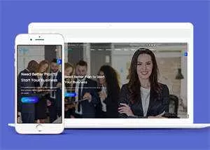 营销咨询服务网站HTML5模板 - 项目资源网