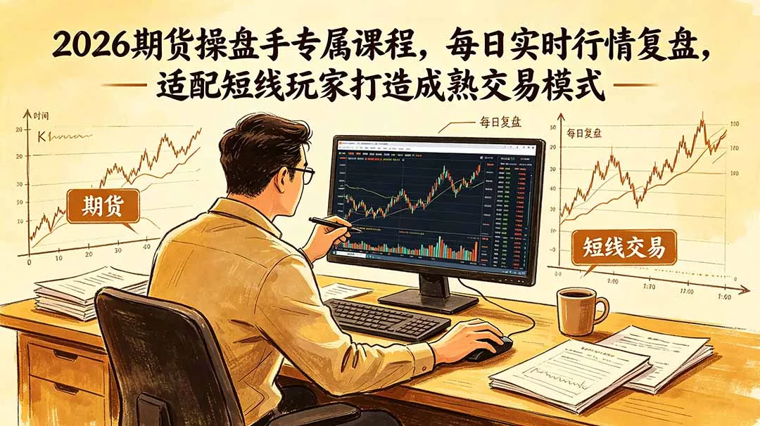 2026期货操盘手专属课程-更新6月，每日实时行情复盘，适配短线玩家打造成熟交易模式 - 项目资源网