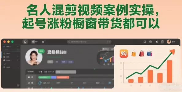 名人混剪视频案例实操，起号涨粉橱窗带货都可以 - 项目资源网