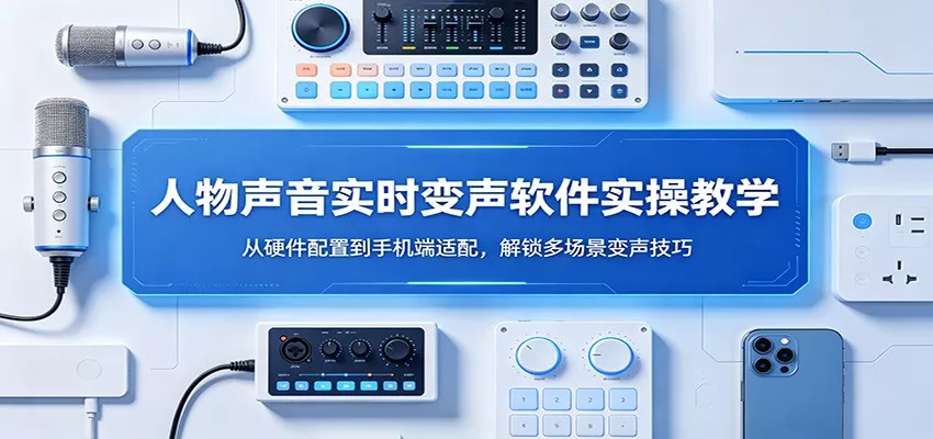 人物声音实时变声软件实操教学:从硬件配置到手机端适配,解锁多场景变声技巧 - 项目资源网