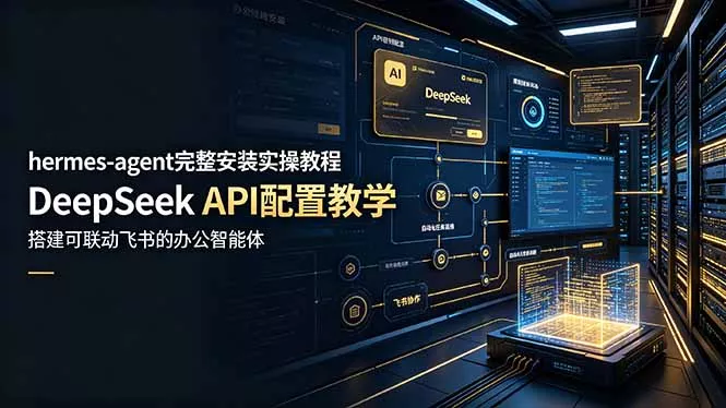 hermes-agent完整安装实操教程，DeepSeek API配置教学，搭建可联动飞书的办公智能体 - 项目资源网