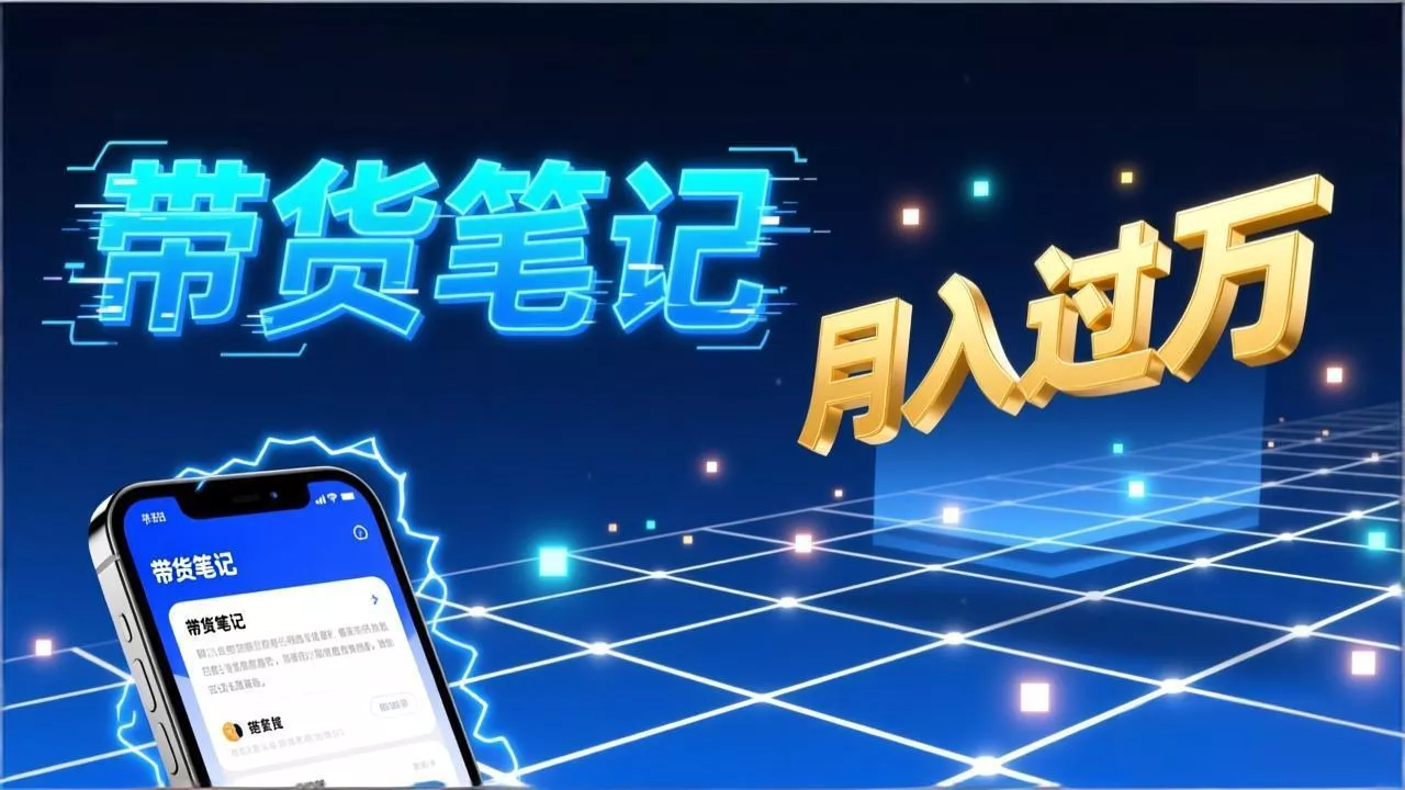 小红书爆款笔记带货实战：拆解封面标题正文全要素，手把手教你单篇笔记带货月入过万 - 项目资源网