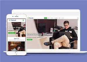 简洁创新产品驱动响应式网页模板下载 - 项目资源网