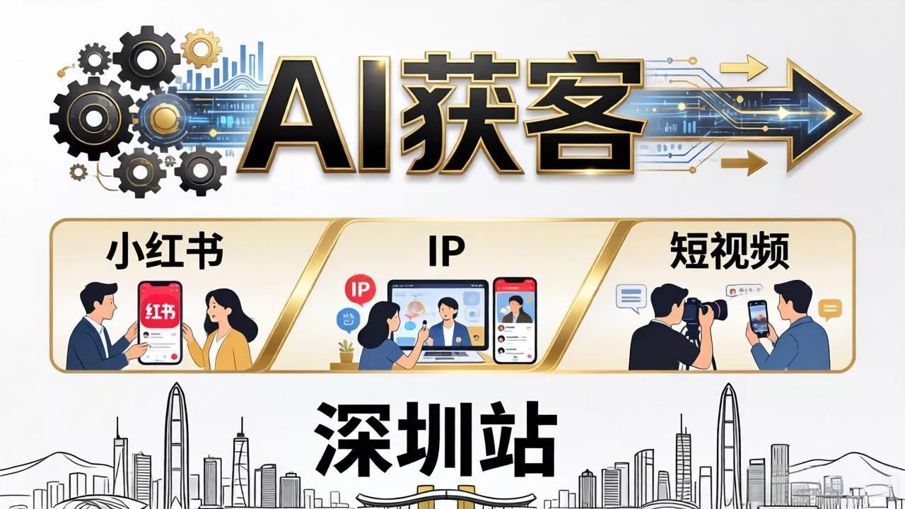 2026AI获客大课深圳站:4月17日-19日3天2夜拆透小红书+IP+短视频,老板操盘手必来 2026AI获客大课深圳站:4月17日-19日3天2夜拆透小红书+IP+短视频,老板操盘手必来