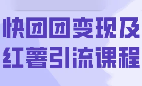 葡萄·快团团变现及红薯引流课程 - 项目资源网