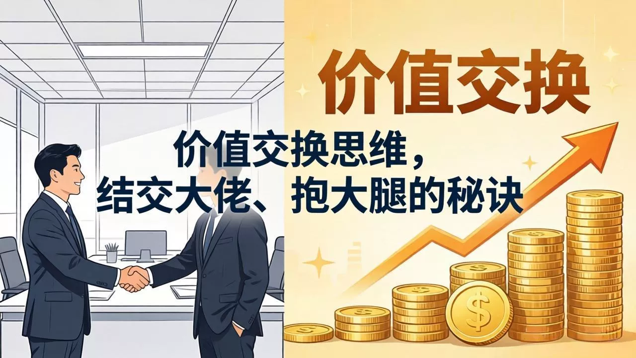 某付费文章:价值交换思维,结交大佬、抱大腿的秘诀 某付费文章:价值交换思维,结交大佬、抱大腿的秘诀