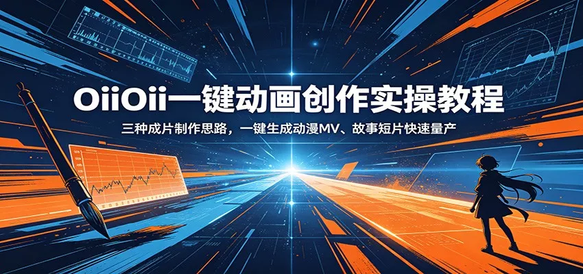 OiiOii一键动画创作实操教程：三种成片制作思路，一键生成动漫MV、故事短片快速量产 - 项目资源网