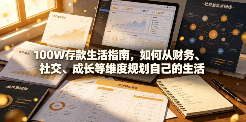 付费文章：100W存款生活指南，如何从财务、社交、成长等维度规划自己的生活 - 项目资源网