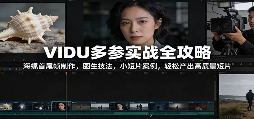 VIDU多参实战全攻略：海螺首尾帧制作，图生技法，小短片案例，轻松产出高质量短片 - 项目资源网