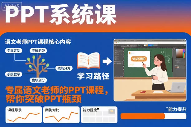 PPT系统课，专属语文老师的PPT课程，帮你突破PPT瓶颈 - 项目资源网