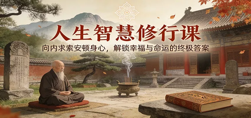 人生智慧修行课：向内求索安顿身心，解锁幸福与命运的终极答案 - 项目资源网