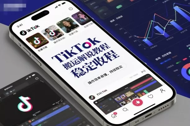 TikTok搬运解说教程，稳定收益，操作简单易懂，批量可做，持续稳定 - 项目资源网