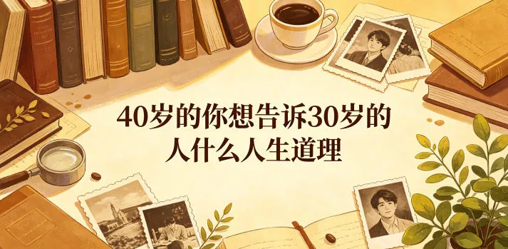 公众号付费文章:40岁的你想告诉30岁的人什么人生道理? 公众号付费文章:40岁的你想告诉30岁的人什么人生道理?