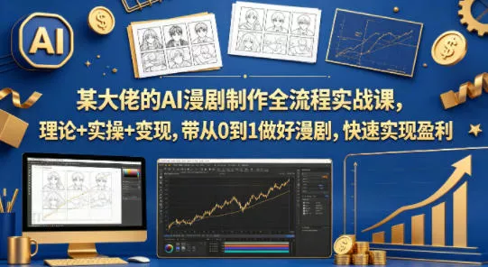 某大佬的AI漫剧制作全流程实战课,理论+实操+变现,带从0到1做好漫剧,快速实现盈利 某大佬的AI漫剧制作全流程实战课,理论+实操+变现,带从0到1做好漫剧,快速实现盈利