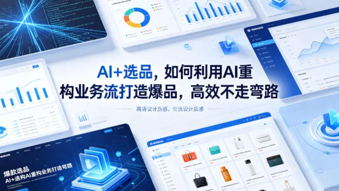 AI+选品，如何利用AI重构业务流打造爆品，高效不走弯路 - 项目资源网