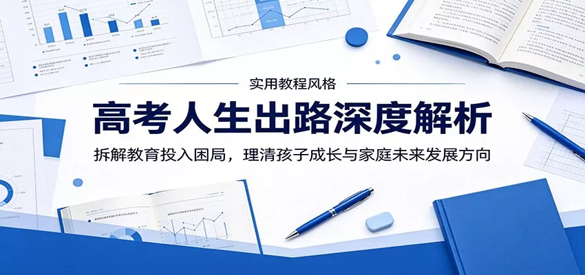 高考人生出路深度解析：拆解教育投入困局，理清孩子成长与家庭未来发展方向 - 项目资源网
