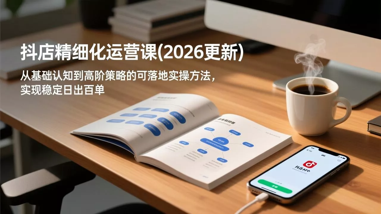 抖店精细化运营课(26年3月更新 - 项目资源网