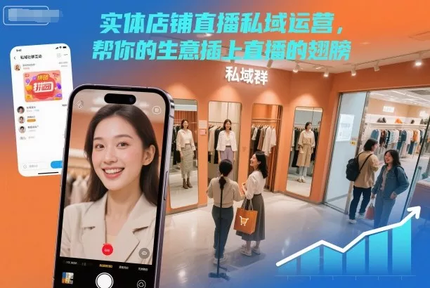 实体店铺直播私域运营，帮你的生意插上直播的翅膀 - 项目资源网
