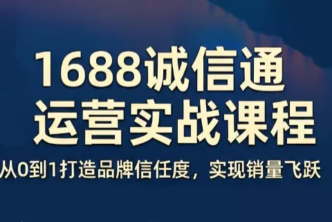 看山老师·阿里巴巴1688诚信通运营课程 看山老师·阿里巴巴1688诚信通运营课程
