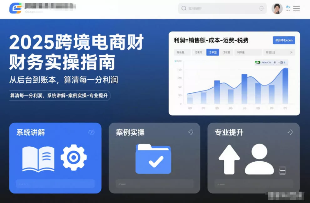 2025跨境电商财务实操指南，从后台到账本，算清每一分利润，系统讲解-案例实操-专业提升 - 项目资源网