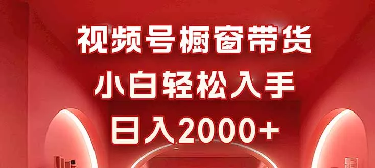 视频号橱窗带货，小白轻松入手，日入2000+ - 项目资源网