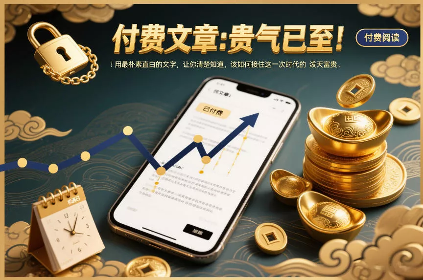 付费文章：贵气已至！用最朴素直白的文字，让你清楚知道，该如何接住这一次时代的泼天富贵 - 项目资源网
