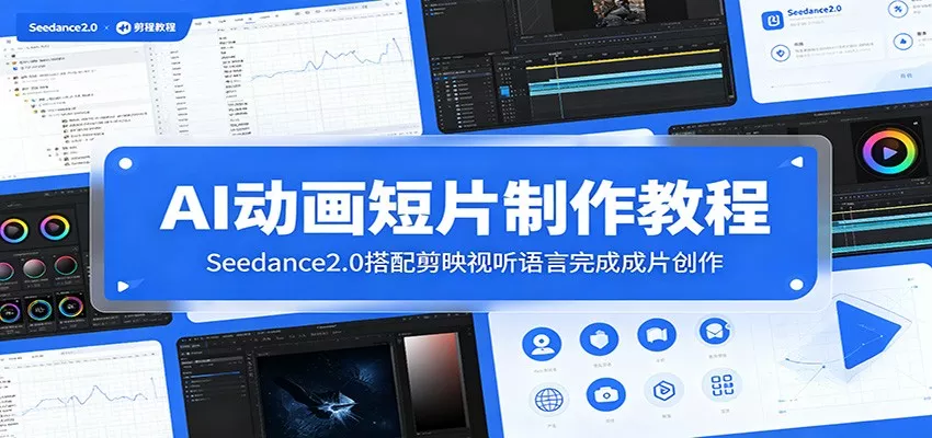 AI动画短片制作教程：Seedance2.0搭配剪映视听语言完成成片创作 - 项目资源网