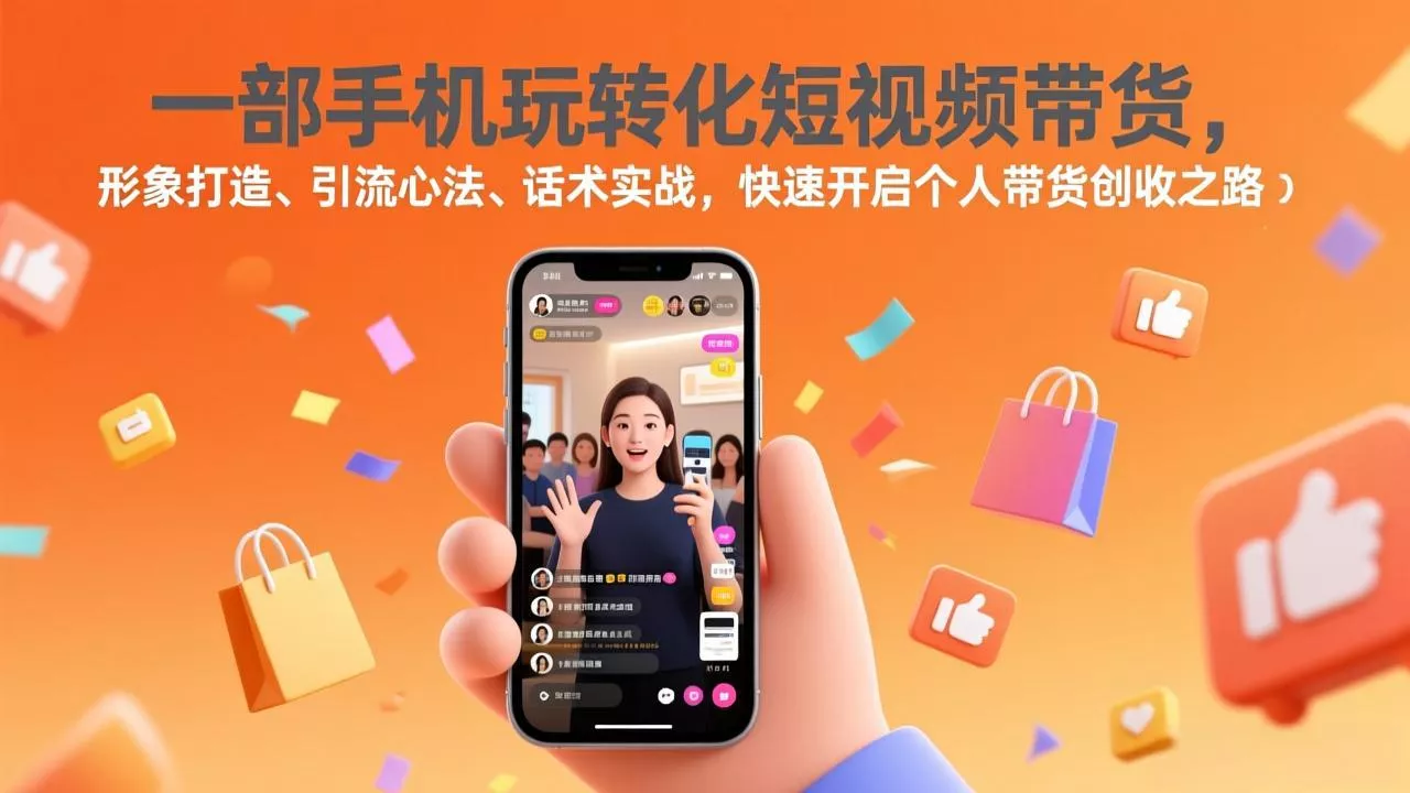一部手机玩转化短视频带货,形象打造、引流心法、话术实战,快速开启个人带货创收之路 一部手机玩转化短视频带货,形象打造、引流心法、话术实战,快速开启个人带货创收之路