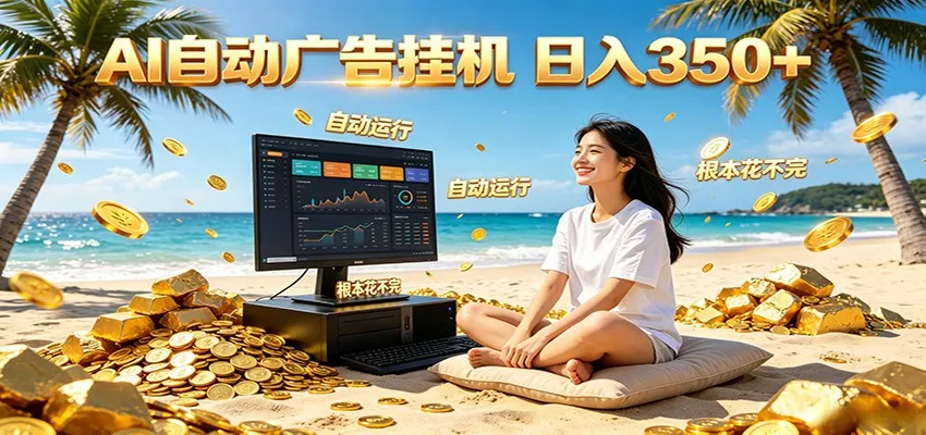 AI自动广告挂机 日入350+ 真正做到躺赚式变现,根本花不完! - 项目资源网