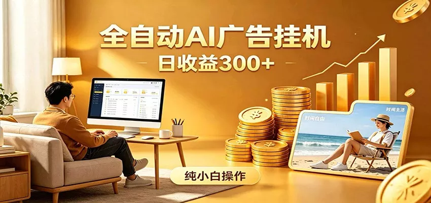 AI风口项目，全程解放双手，后台自动运行赚取收益，每天稳定收益300+ - 项目资源网