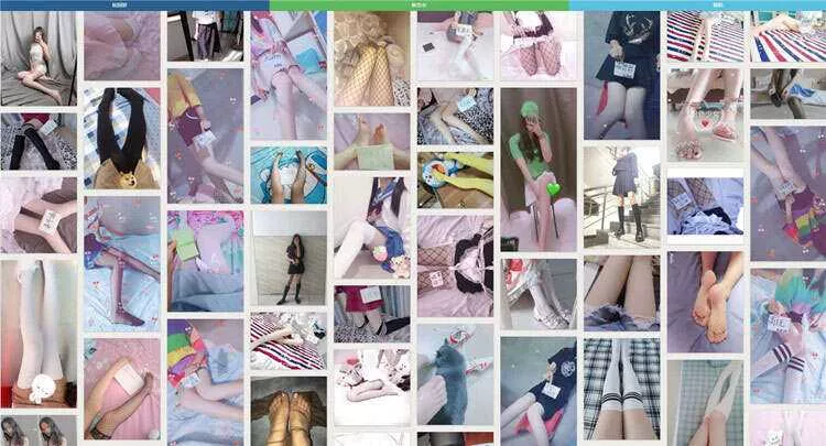 美女美腿自拍图片网HTML源码 - 项目资源网