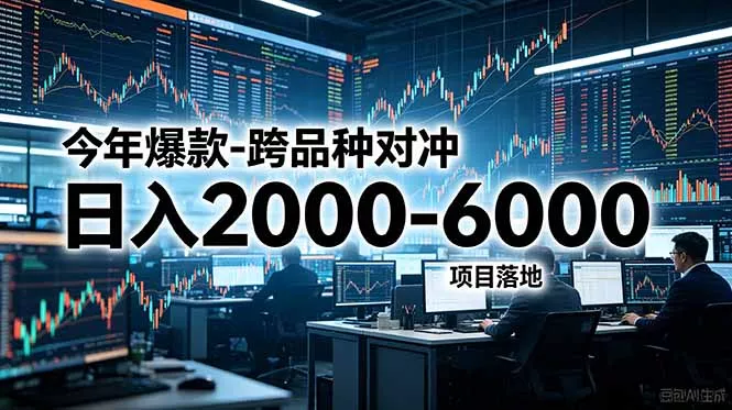 今年爆款-跨品种对冲日入2000-6000，项目落地！ - 项目资源网