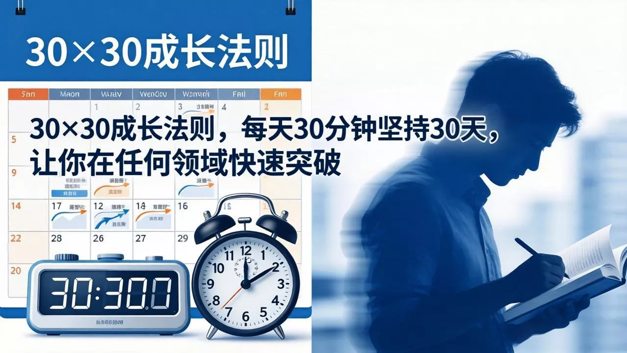 付费文章:30×30成长法则,每天30分钟坚持30天,让你在任何领域快速突破 付费文章:30×30成长法则,每天30分钟坚持30天,让你在任何领域快速突破