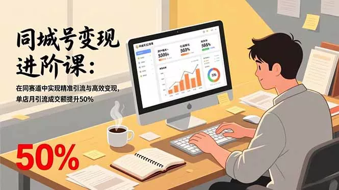 同城号变现进阶课:在同城赛道中实现精准引流与高效变现,单店月引流成交额提升50% 同城号变现进阶课:在同城赛道中实现精准引流与高效变现,单店月引流成交额提升50%