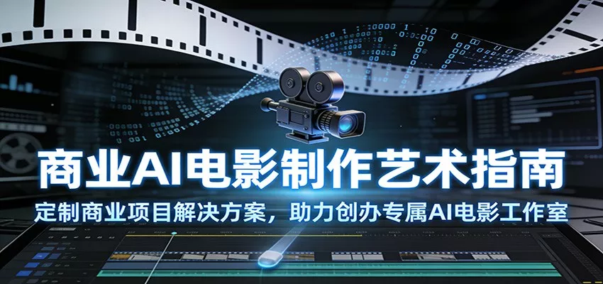 商业AI电影制作艺术指南：定制商业项目解决方案，助力创办专属AI电影工作室 - 项目资源网