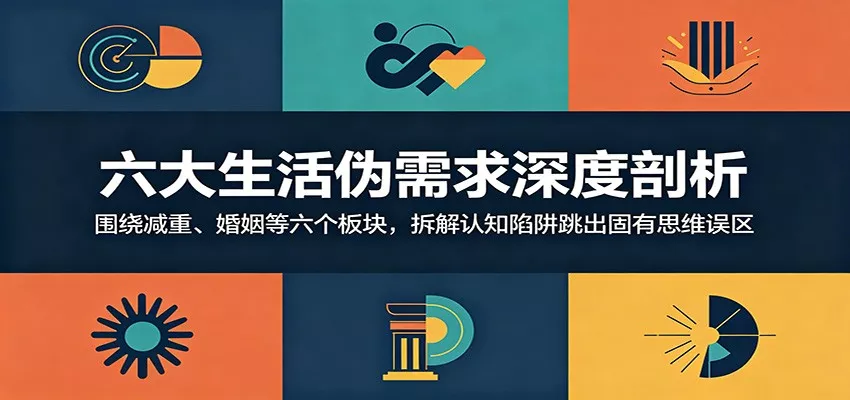 六大生活伪需求深度剖析:围绕减重、婚姻等六个板块,拆解认知陷阱跳出固有思维误区 - 项目资源网
