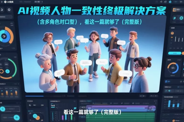 AI视频人物一致性终极解决方案(含多角色对口型)，看这一篇就够了(完整版) - 项目资源网