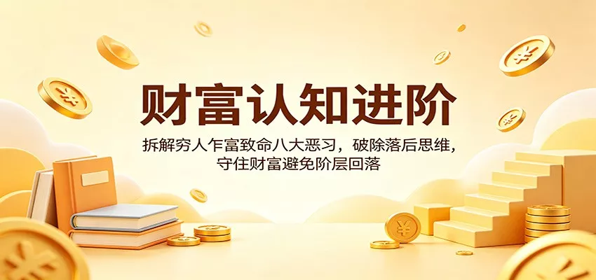 财富认知进阶:拆解穷人乍富致命八大恶习,破除落后思维,守住财富避免阶层回落 - 项目资源网