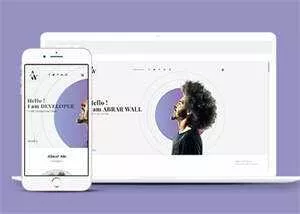 白色简洁设计师网站模板下载 - 项目资源网