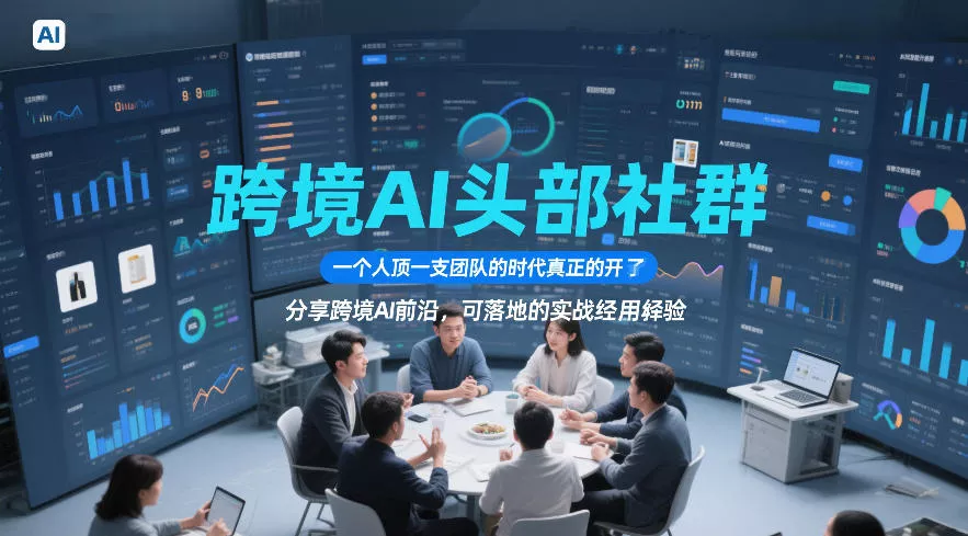 跨境AI头部社群,一个人顶一支团队的时代真正的开始了,分享跨境AI前沿,可落地的实战经验(更新3月23日) 跨境AI头部社群,一个人顶一支团队的时代真正的开始了,分享跨境AI前沿,可落地的实战经验(更新3月23日)