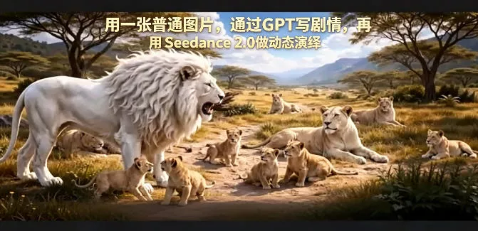 用一张普通图片,通过GPT写剧情,再用Seedance 2.0做动态演绎,居然能生成迪士尼风格搞笑动画 用一张普通图片,通过GPT写剧情,再用Seedance 2.0做动态演绎,居然能生成迪士尼风格搞笑动画