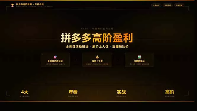 拼多多高阶盈利年费会员(更新3月31 拼多多高阶盈利年费会员(更新3月31