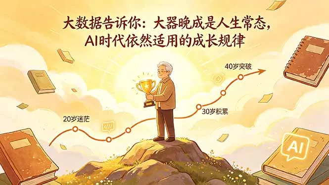 付费文章:大数据告诉你:大器晚成是人生常态,AI 时代依然适用的成长规律 付费文章:大数据告诉你:大器晚成是人生常态,AI 时代依然适用的成长规律