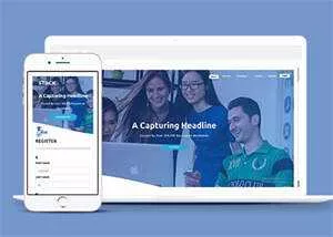 宽屏企业代理记账网站模板源码 - 项目资源网